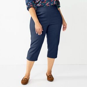 Plus Size Croft & Barrow® Effortless Stretch‎ Capri Pants NWT size 22W Regular